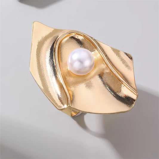 Casual Sweet Simple Style Geometric Alloy Women's Ring